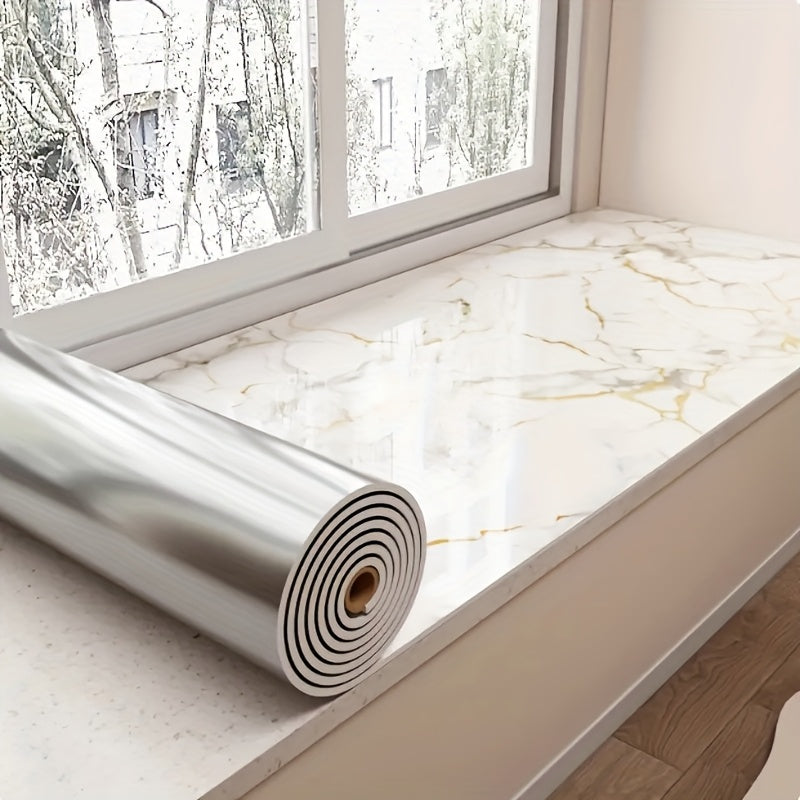 A Roll of Wall Stickers That Are Self-Adhesive And Feature a 3D Marble Design. These Peel-And-Stick Tile Decals Are Perfect for Concealing Unsightly Peeling Walls in Areas Like The Living Room, Kitchen Backsplash, Or Bathroom. They Are Made of Remov