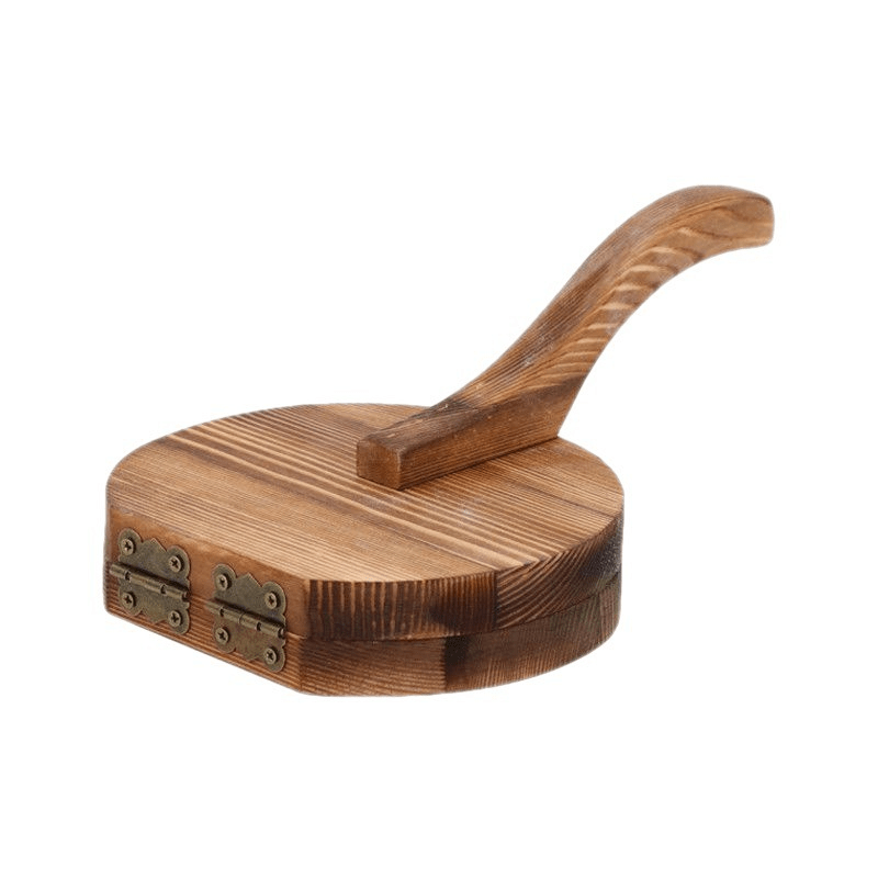 Solid Wood Dumpling Manual Dough Press, Handcrafted Wooden Dumpling Light Beige Mold, Suitable For Homemade Noodles, Steamed Buns, And Meat Pastries- Convenient And Quick Kitchen Tool-kitchen Accessories-board For Dough