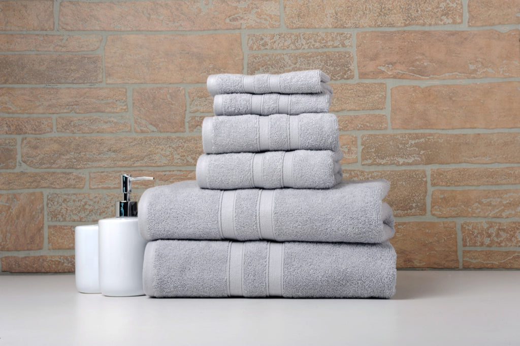 6 Piece Egyptian Cotton Towel Set . The set is made of 100 Egyptian cotton known for its softness, absorbency, and durability. These towels make an ideal complement to any bathroom whether you use it to pamper yourself or reserve it for special guests. Th