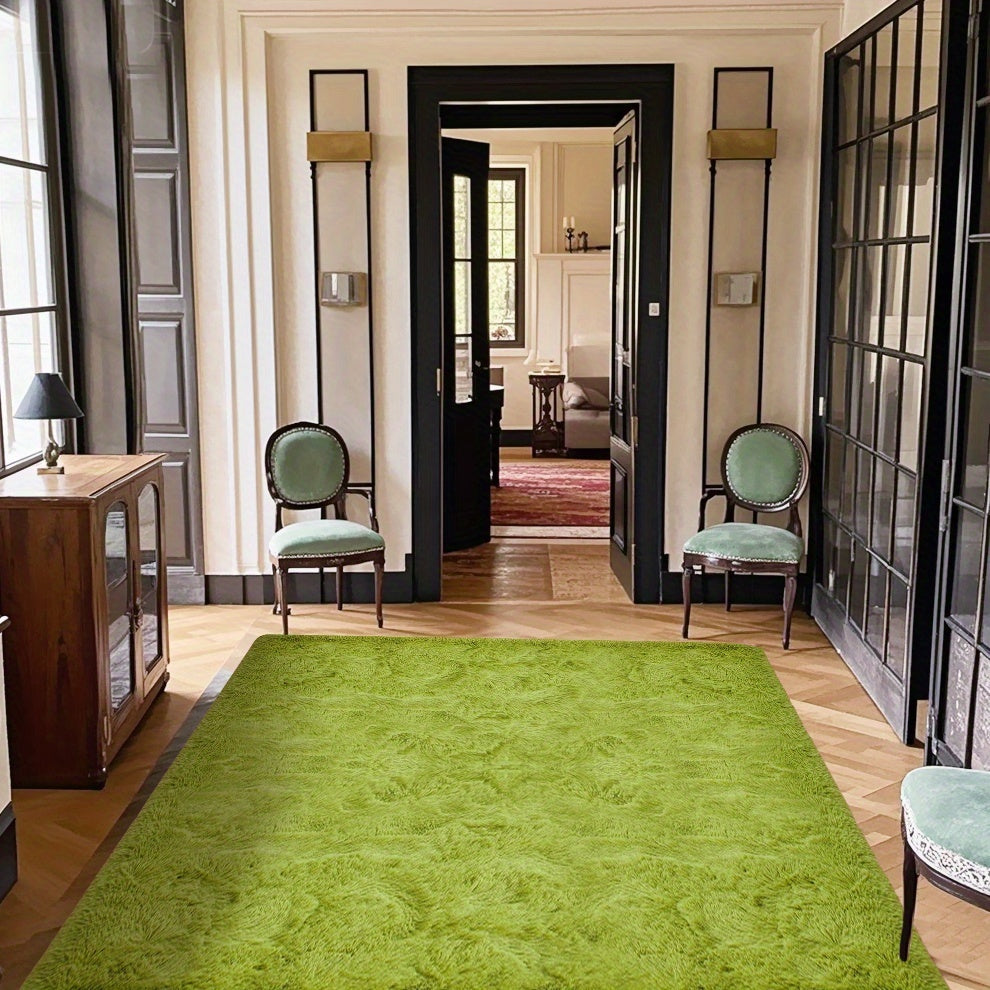 1pc Of Ultra Soft And Thick Fluffy Living Room Carpet, Non Slip, Soft, Comfortable, Fashionable, High-end, Available In Various Sizes And Colors. The Carpet Can Be Used for Bedroom, Dining Room, Living Room, And Office Decoration, Home Decoration
