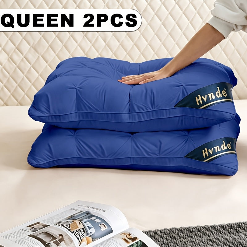 Hotel Collection Bed Pillows Set of 2, Soft Sleeping Pillow Pair with Resilient Loft and Cooling or Thick Plump Style Options for Home and Guest Bedrooms