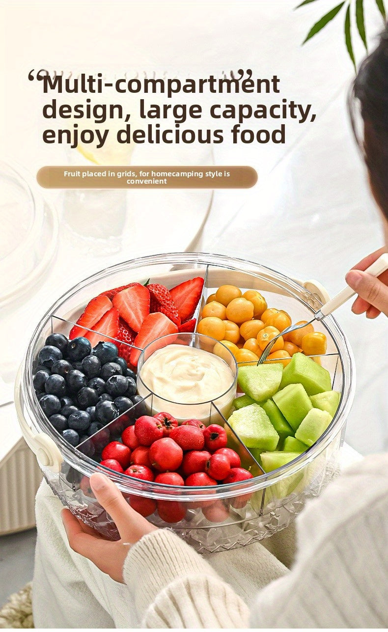 Portable Large Capacity Fruit Preservation Box Sealed Beverage Ice Bucket Outdoor Fruit Beer Champagne Cube of Ice Bucket Portable