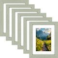 MDF Picture Frames Set of 6 with Plexiglass Panels, 6x8 to 16x20 Size Options for Portrait or Landscape Gallery Walls, Family Photos and Art Prints