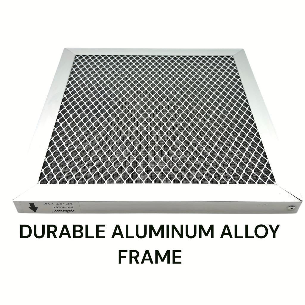 Reusable Air Filter - Washable & Permanent MERV 8 Electrostatic HVAC Furnace Filter with Aluminum Frame - Lasts a Lifetime for Home & Office AC Systems, Durable Construction, Sturdy Build, Maintenance Professionals