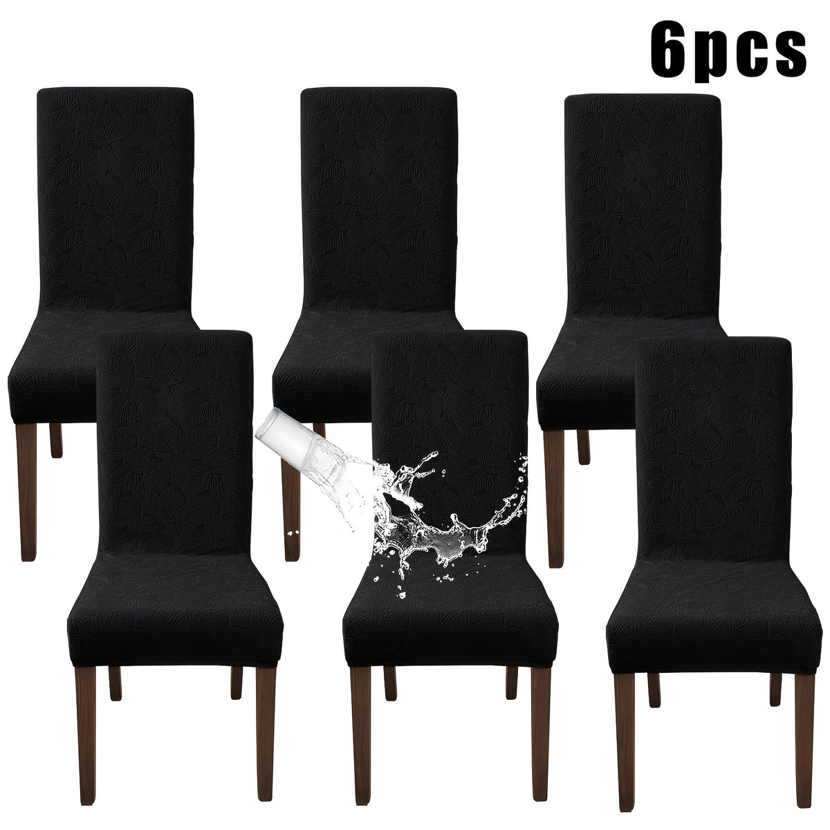 4/6pcs Plant Printing Dining Chair Covers, Stretch Parsons Chair Slipcovers for Dining Room, Kitchen Chair Protector Covers, Wedding Season, Vintage Style, Elegant Style, Halloween, Christmas, Home Decoration
