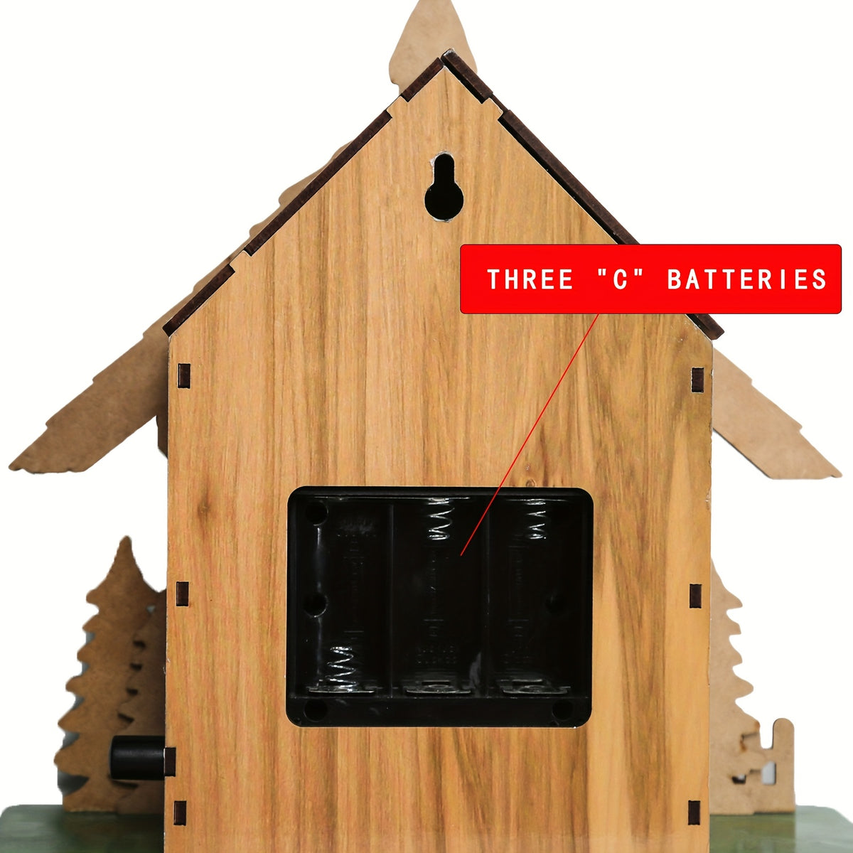 Wooden Cuckoo Clocks for Adult Bedroom Decor with Night Mode, Singing Bird, European Forest Style Home Wall Clock