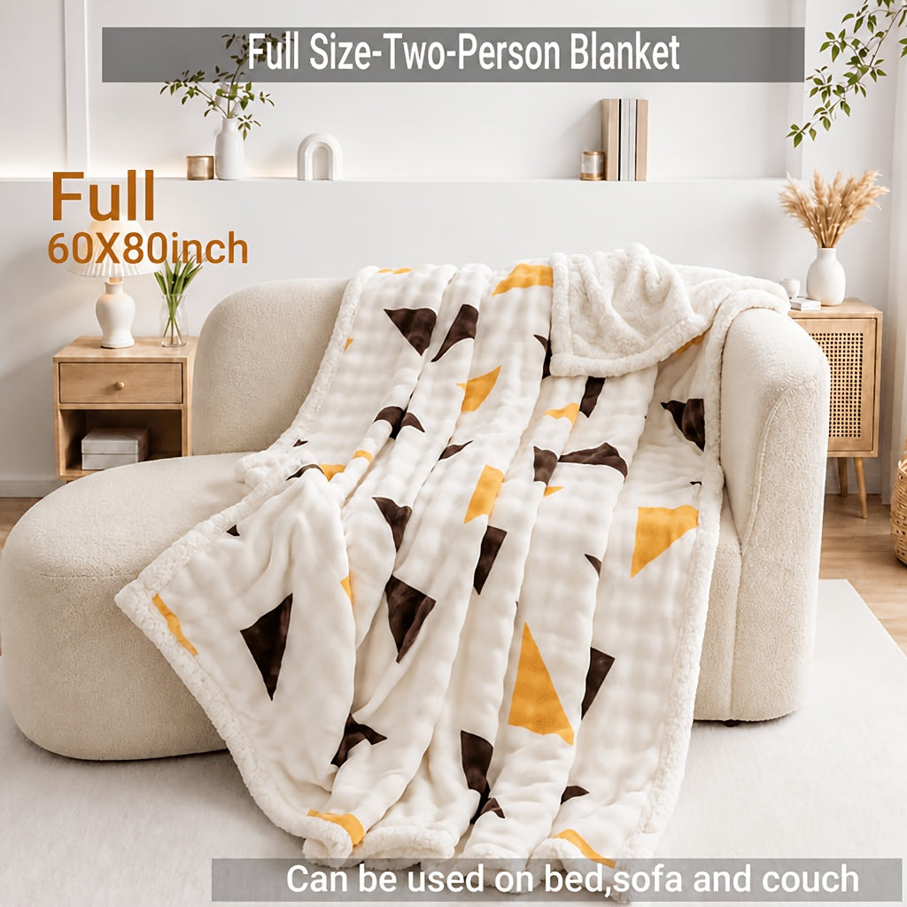 Heavyweight Bed Blanket, High Quality Luxury Fall Blankets, Machine Washable King Size Blanket, Gravity Blanket For Sofa Cover, Blanket For Sofa, Dormitory And Bedroom Cozy Bedding, Fall Room And Bedroom Decor, Halloween Gifts