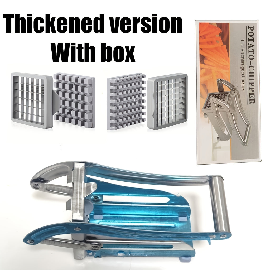 Vegetable Cutter, French Fry Cutter, Stainless Steel Fruit Cutter, French Fry Chopper, Potato Slicer, Vegetable Chopper, Onion Chopper, Food Chopper, Chopping Potato Carrot Cucumber, Kitchen Supplies, Kitchen Gadgets, Kitchen Additions