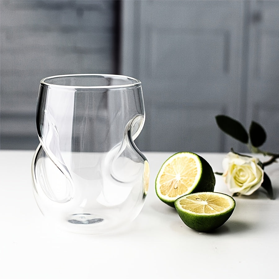 Two-Pack/Four-Pack/Six-Pack, Creative Japanese Cocktail Glasses For Home Use Water Cup Tea Glass Beer Mug Twist Glass Whiskey Tumbler