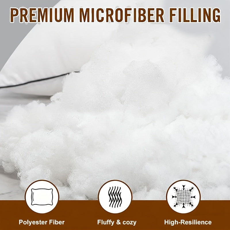 4/2pcs Soft Hotel Series Pillow, Sleep Pillow, Super Rebound, Standard Size Cooling Pillow, Suitable for Lying Down, Prone Or Side Lying, Super Soft Down Replacement for Microfiber Filled Pillows, Women'S Gift, Christmas Gift