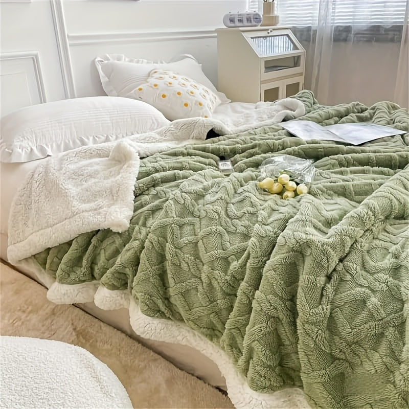 Double-Sided Taffeta Blanket Perfect for All Seasons, Soft Against The Skin And Gentle on The Skin, Ideal As A Sleep Blanket Or for Use with Air Conditioning. Machine Washable, It Makes The Perfect Gift for Holidays Or Home Decor. Colors Are Random