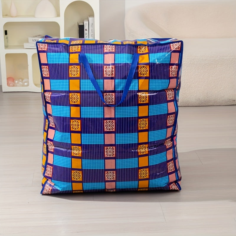 Six Color Options: Red/pink/blue/light Blue/green/black. Super Large, Durable Moving And Storage Bags - High Capacity, Reusable Zipper Storage Bags, Suitable for Clothes, Bedding - Ideal Choice for Home Moving, Closet Cleaning And Holiday Decoration.