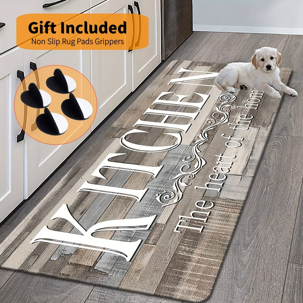 1pc Premium Non-Slip Kitchen Rug, Alfombra De La Cocina - Durable Polyester Floor Mat for Kitchen - Easy Clean Washable Hallway, Bathroom Rug, Halloween Home Decor, Halloween Decorations, Kitchen Decor And Accessories