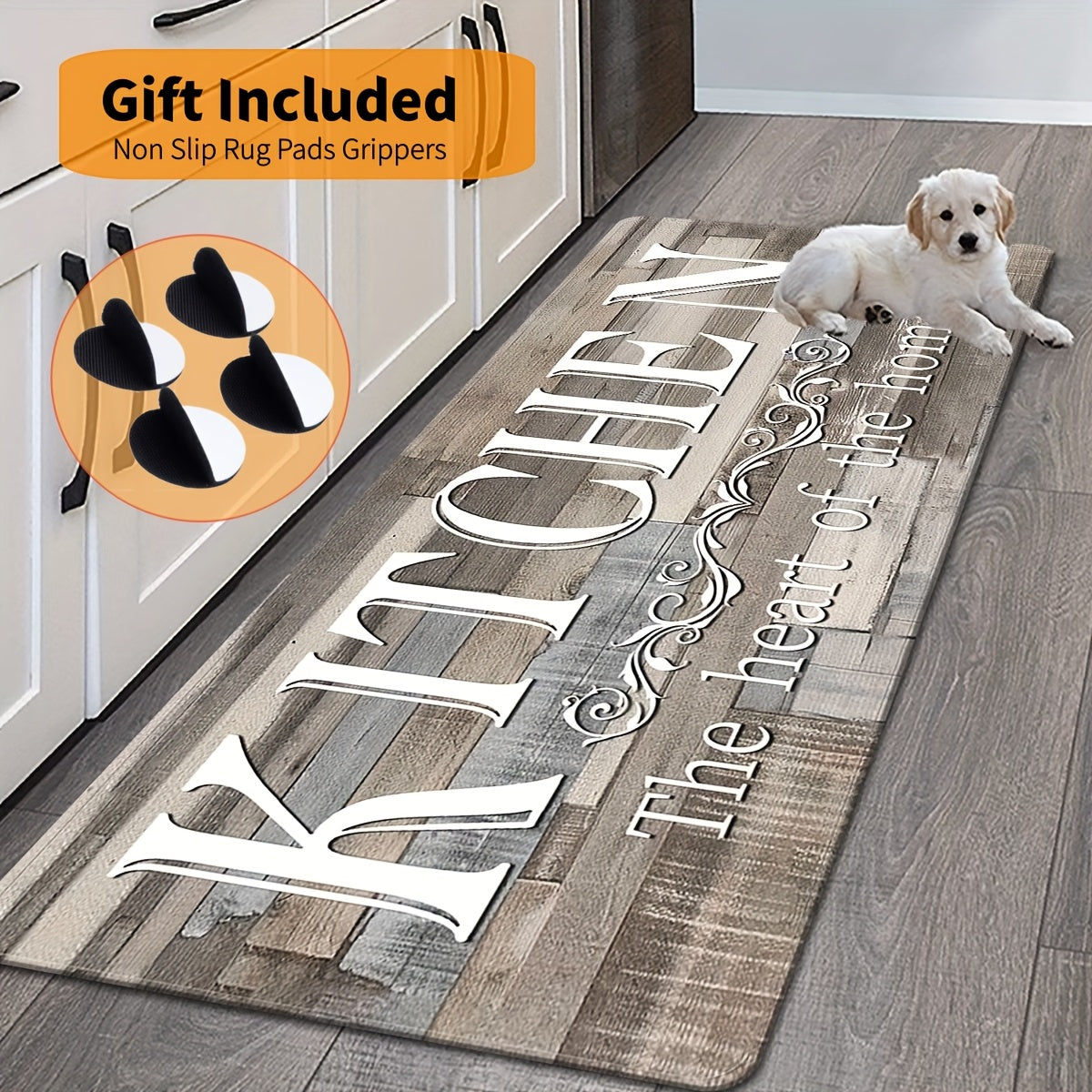 1pc Premium Non-Slip Kitchen Rug, Alfombra De La Cocina - Durable Polyester Floor Mat for Kitchen - Easy Clean Washable Hallway, Bathroom Rug, Halloween Home Decor, Halloween Decorations, Kitchen Decor And Accessories