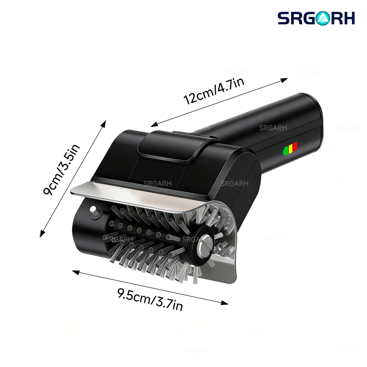 [Portable Outdoor BBQ Scrubber] Cordless Electric Grill Brush, 800 RPM Rotating Grill Cleaner, 2000Mah Rechargeable Battery, 304 Stainless Steel Bristles BBQ Cleaning Tool, Includes Replacement Brush Head And 1 Pair Gloves, Portable Outdoor Barbecue Grill