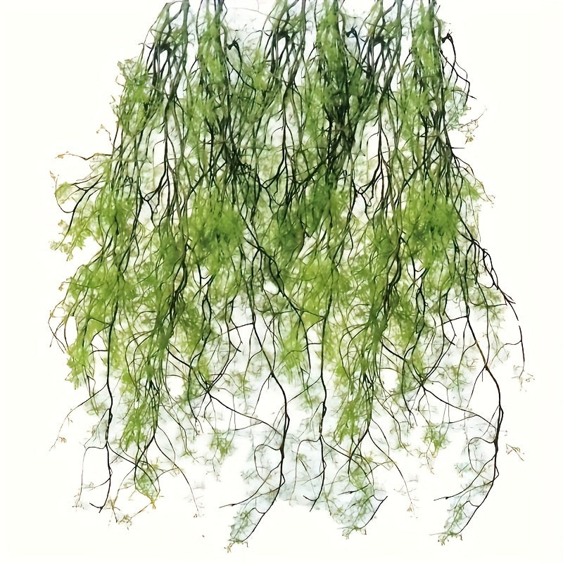 1pc Large Realistic Artificial Ivy & Fern Hanging Plant - High-End Lifelike Fake Vine with Lush Green Foliage, Durable Plastic Indoor/Outdoor Decoration for Home, Office, Porch, Balcony - Low-Maintenance Year-Round Greenery, No Batteries/Electricity
