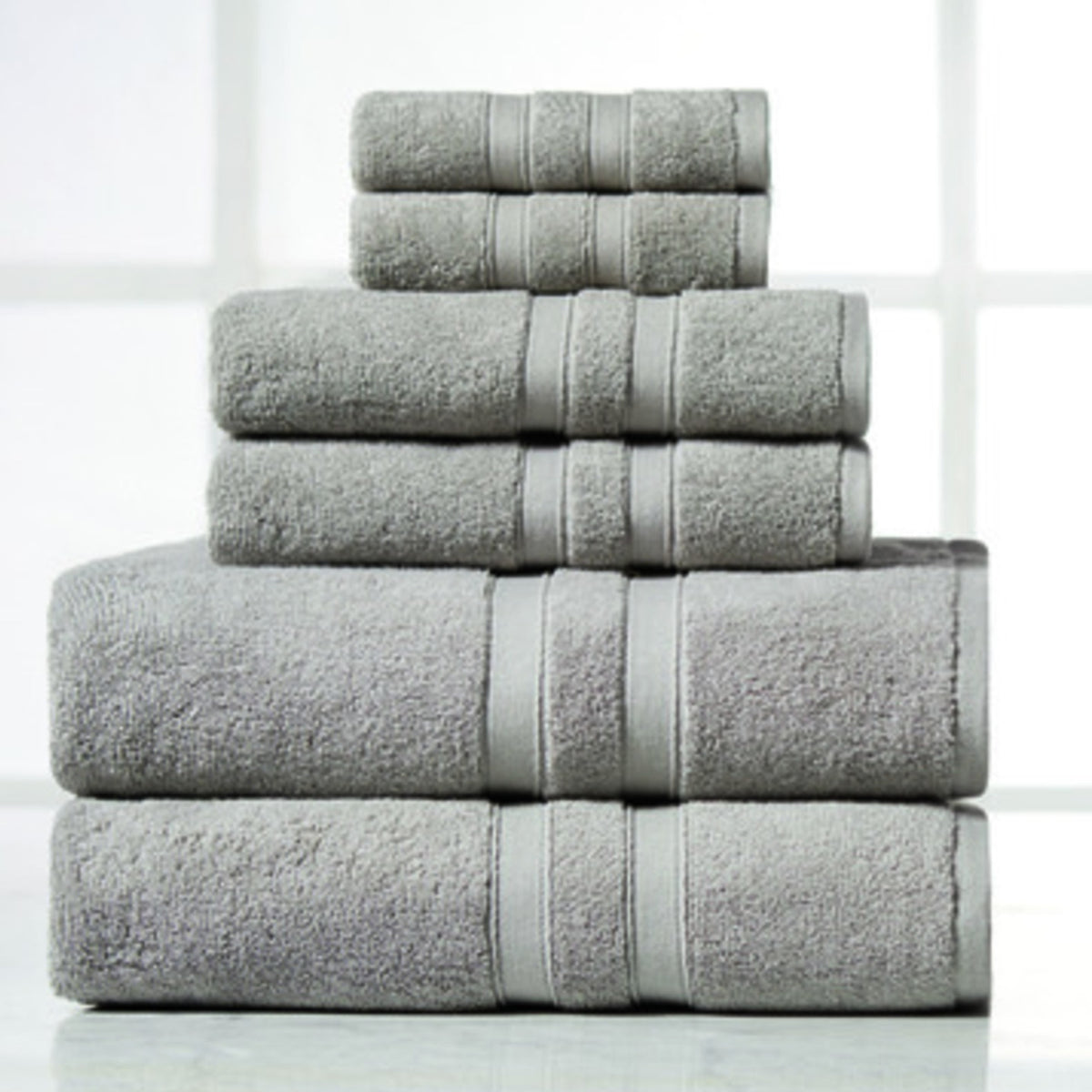 6 Piece Egyptian Cotton Towel Set . The set is made of 100 Egyptian cotton known for its softness, absorbency, and durability. These towels make an ideal complement to any bathroom whether you use it to pamper yourself or reserve it for special guests. Th