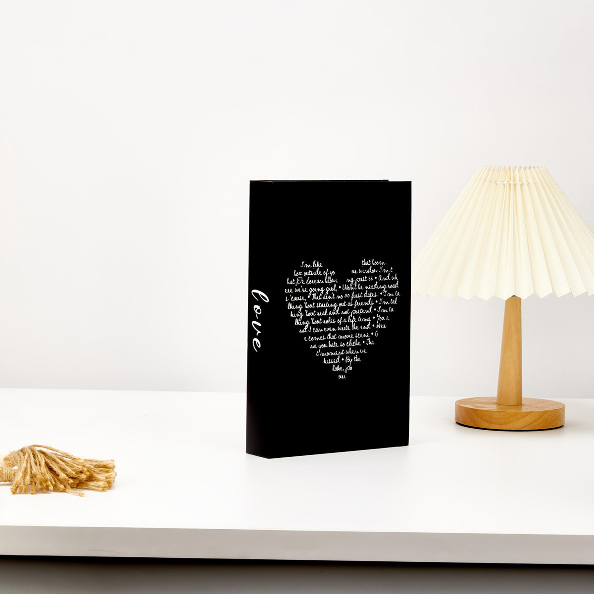 3pcs Elegant Black And Decorative Book Set with "HOME FAMILY LOVE" Design - Modern Minimalist Fake Books for Stylish Wall Decor, Home Soft Decoration, And Modern Interior Design, Wall Decor Books|Minimalist Book Set|Classic Style Books, Book Decor