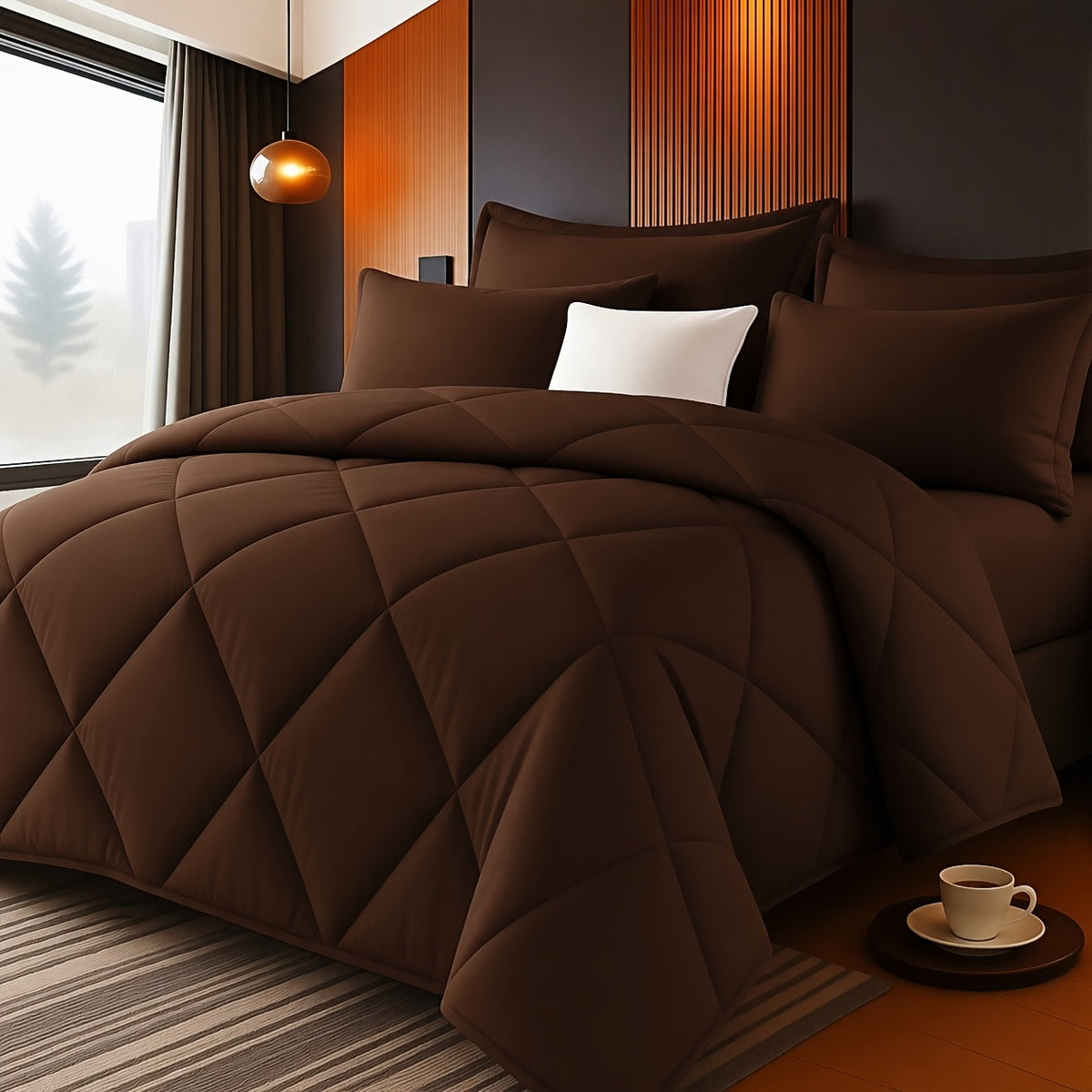 2/3pcs Solid Color Diamond Pattern Large & Extra-Large Bed Sheet Sets Soft Comfortable And Ultra-fine Fiber Filled Lightweight Fabric Breathable Quilt Easy to Take Care Of Equipped with Quilts And Pillowcases Luxurious Quality & Ideal Gift