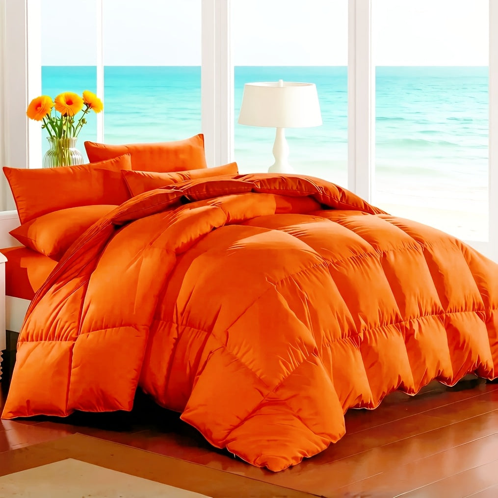 Cosybay 7 Piece Luxurious Comforter Set Queen/King/Full Size, Bed In A Bag Bedding Includes 1 Comforter, 1 Bed Sheet, 1 Fitted Sheet, 2 Pillowcases, 2 Pillow Shams, Soft Complete Bedding for Home Hotel, Perfect for Halloween Holiday, Birthday