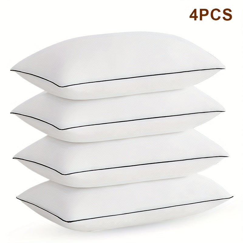 4/2pcs Soft Hotel Series Pillow, Sleep Pillow, Super Rebound, Standard Size Cooling Pillow, Suitable for Lying Down, Prone Or Side Lying, Super Soft Down Replacement for Microfiber Filled Pillows, Women'S Gift, Christmas Gift