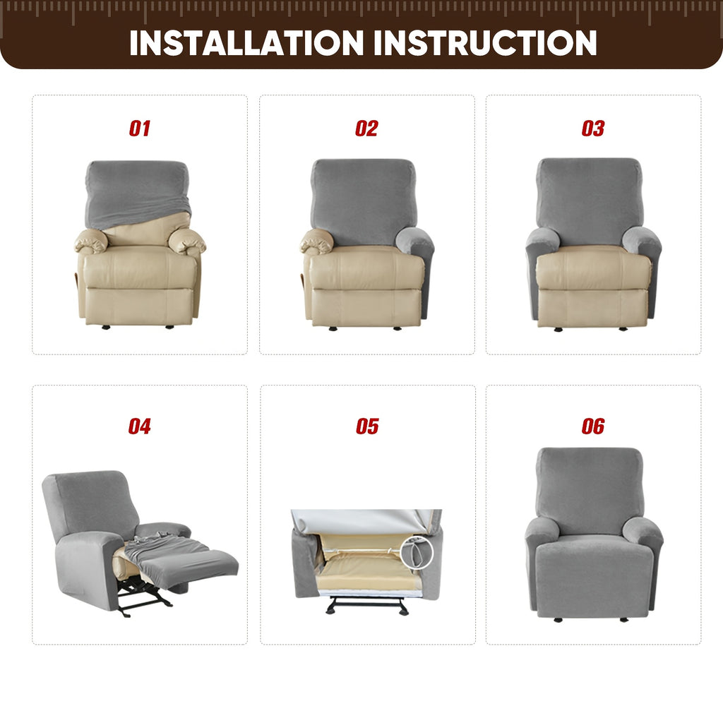 1SEAT 2026 NEW Recliner Slipcovers, Four Seasons Stretch Recliner Slipcover with Pocket, Removable, Washable, And Soft Recliner SlipChair Cover Suitable for Living Room Sofa Cover Home Decor, Easter Decorations for Home, St Patricks Day.