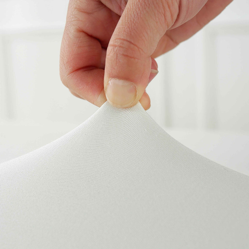 1pcs 4ft/6ft/8ft Spandex Tablecloth, Fitted tablecloth, Wrinkle Resistant Stretchable Rectangle Table Cover For Event, Wedding & Parties