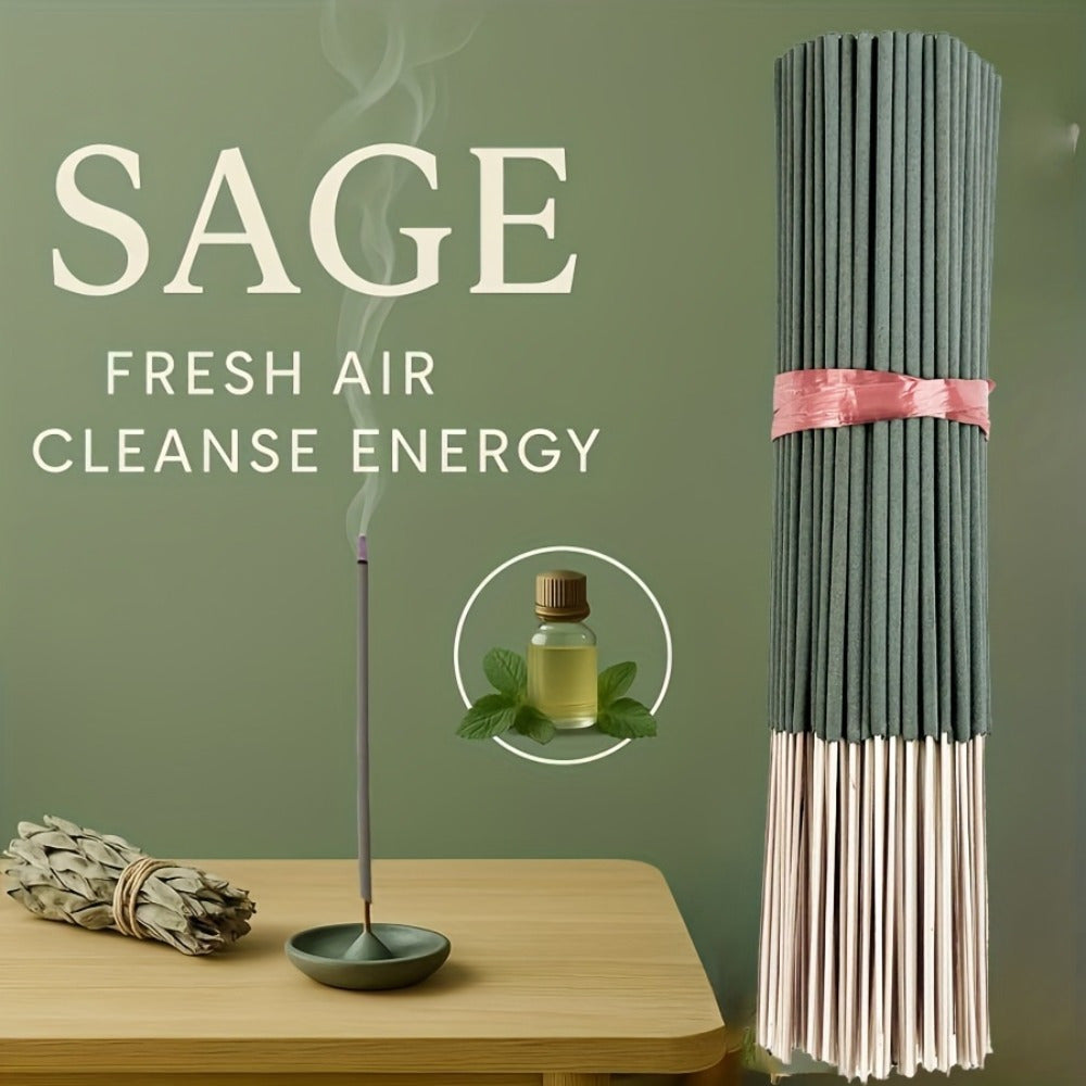 160 Long White Sage Sticks | 8.66 Inch Natural Fragrance | Meditation Yoga Meditation Fragrance | Long-Lasting Fresh Fragrance