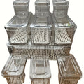 Clear Refrigerator Organizer Bins with Lids, 10-Pack Stackable BPA-Free PET Food Storage Containers with Drain Trays for Fruit Vegetables and Pantry