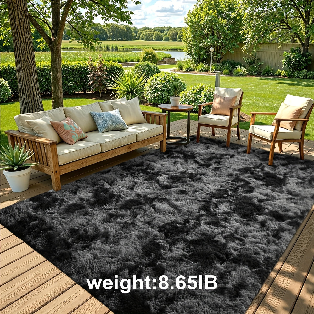 1pc Modern Style Solid Color Tie-dyed Area Rug Mat, Soundproof, Non-slip, Washable Soft And Lightweight, Suitable For Living Room, Bedroom, Can Be Used As A Graduation Season Valentine'S Day New Year Christmas Gift, Home Decoration Room Decoration.