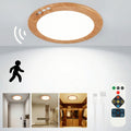 Rechargeable LED Ceiling Light with Motion Sensor and Remote Control, 3 Color Temperatures, 10 Brightness Levels and Timer for Closets, Pantries and Hallways