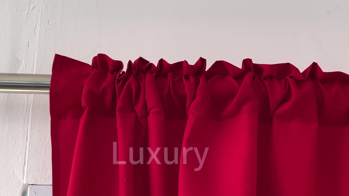 4 Panels Curtains, Solid Color Simple Rod Pocket Light Filtering Curtains, Suitable for Living Room, Office Home, Bedroom Decoration