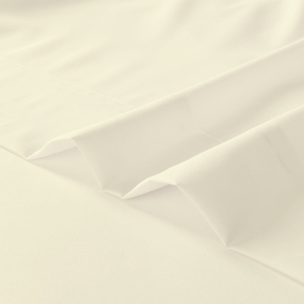 Hotel Grade 6 Piece Breathable Sheets Set 18" Deep Pockets - Easy Fit Twin Full Queen King Bed Sheets & Pillowcases, Microfiber, 100 GSM, All-Season Comfort, Machine Washable, Solid Color Bedding Accessories, Smooth Texture, Microfiber Fabric