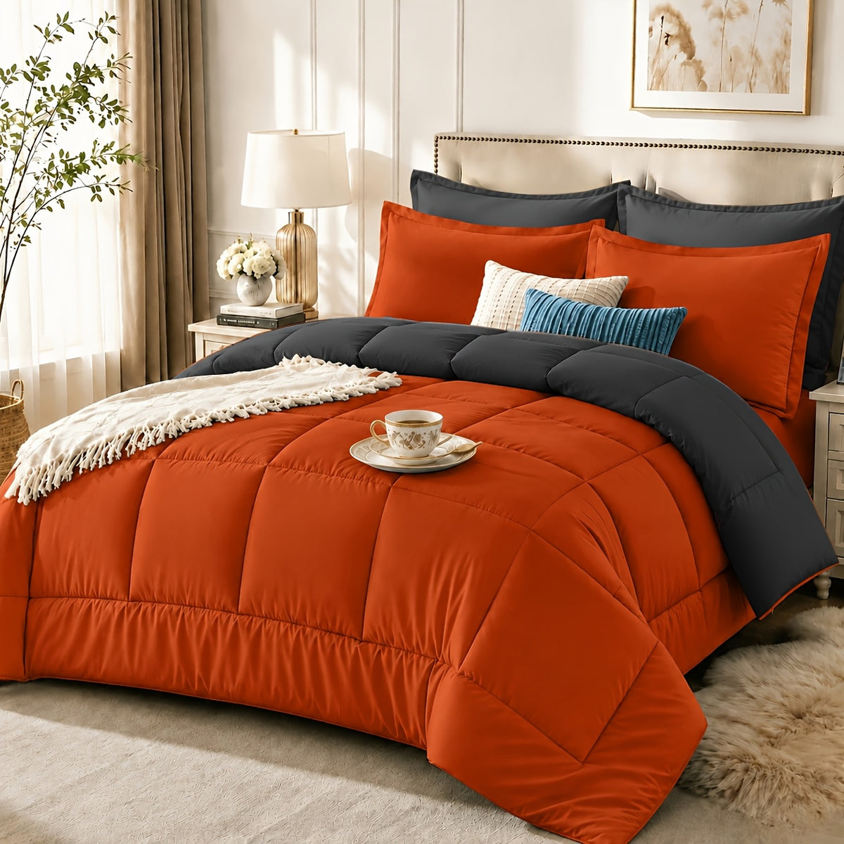 2/3pcs Summer Comforter-Double-Sided Tech Fabric, Large & Extra-Large Bed Bedding Sets, Lightweight Comforter-Soft Breathable For Hot Sleepers&Night Sweats-Elegant Bedroom For Couples & Solo Users, 1Comforter, 1/2Pillowcase, Random Color