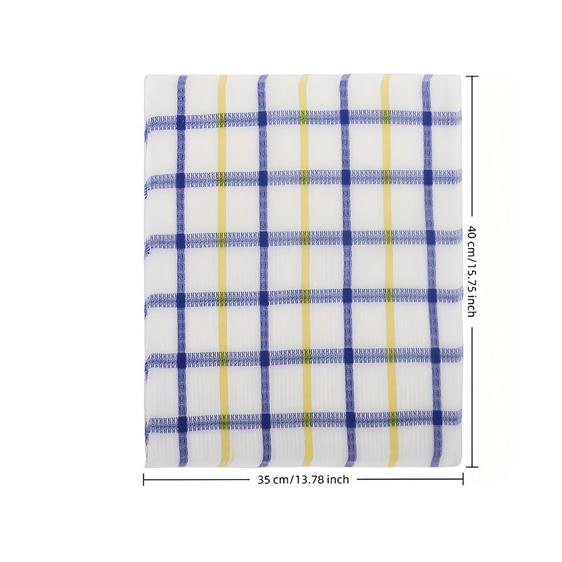 Absorbent Dish Cloth Set, 12-Pack 12 x 12 Inch Reusable Kitchen Towels in Assorted Colors for Dishwashing, Scrubbing and Everyday Counter Cleanup