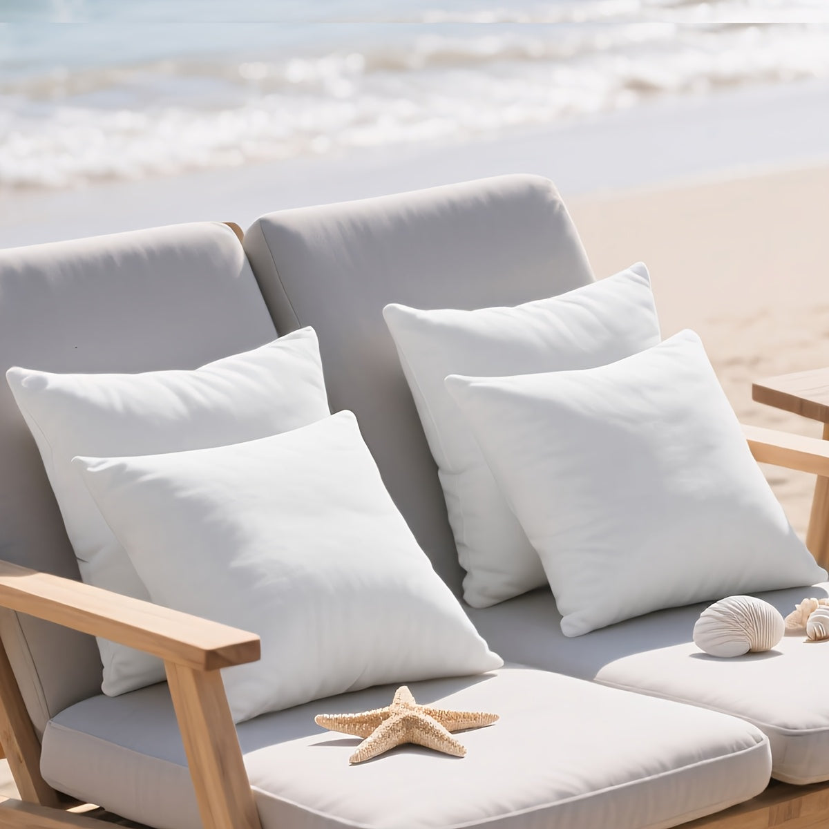 4-Pack/6-Pack 12x20/18x18/20x20 Inch Outdoor High Quality Pillow Inserts, Soft Fluffy Throw Pillows, High-Capacity Microfiber Filled Pillow Cores, Multiple Sizes for Sofa Pillows, Decorative Square Throw Pillows, Suitable for Sofas, Beds
