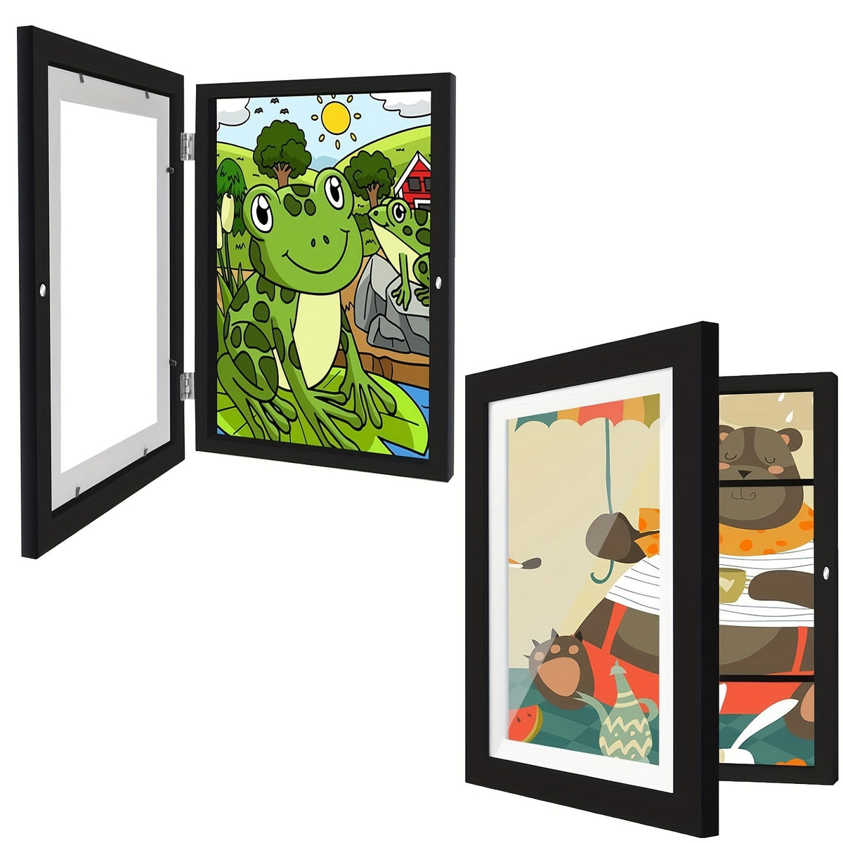 1/ 2/ 4/ 8 Pack Kids Artwork Frames Changeable, 8.5x11in Kids Art Frames Front Opening, Children Art Projects Kids Art Frames Picture Frames For Kids Drawing, Crafts, Photos, Holds 130pcs, Kids Christmas Gifts, Stocking Stuffers