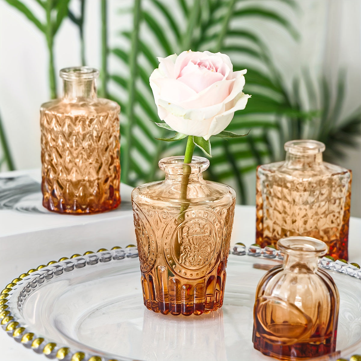 TOMNK 36pcs Bud Vase, Wedding Centerpieces for Tables, Mini Clear Bud Vases for Flowers, Small Flower Vases Suitable for Birthday Party, Anniversary, Wedding, Home Table Deco, for Mother's Day