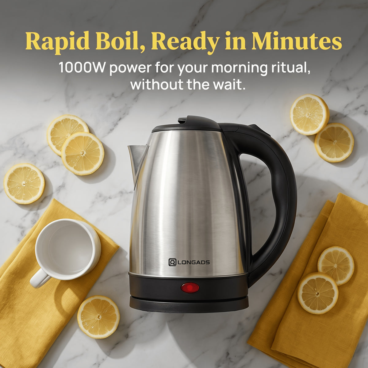 67.63oz Large Capacity Stainless Steel Water Kettle for Family and Gatherings, No Refills Needed. Seamless Design, Safe, Odor-Free, Ideal for Kitchen Use