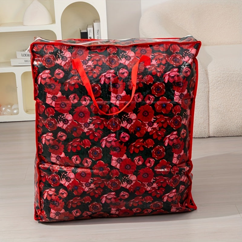 Six Color Options: Red/pink/blue/light Blue/green/black. Super Large, Durable Moving And Storage Bags - High Capacity, Reusable Zipper Storage Bags, Suitable for Clothes, Bedding - Ideal Choice for Home Moving, Closet Cleaning And Holiday Decoration.