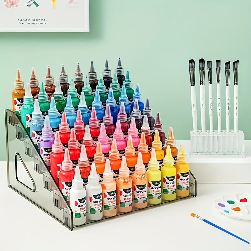 Multi Functional Acrylic Display Stand, Stackable, Multi-layer Design, Suitable For Collectibles - Toy Cars, Badges, Figurines, Cards, Cosmetics, Jewelry, Etc., Halloween And Christmas Gifts