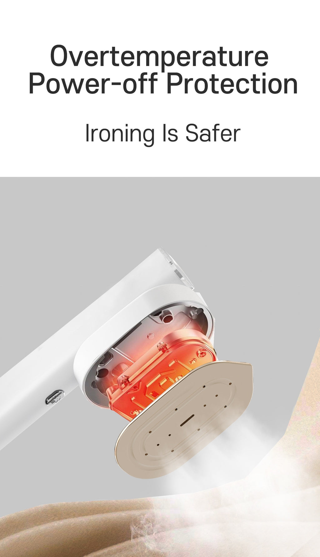 1200W Portable Handheld Steam Iron, Fast Heating in 10 Seconds, Horizontal And Vertical Steam Iron, Easy Mini Garment Steam Iron, Suitable for Home, Office And Travel, a Must-Have for Travel Experts
