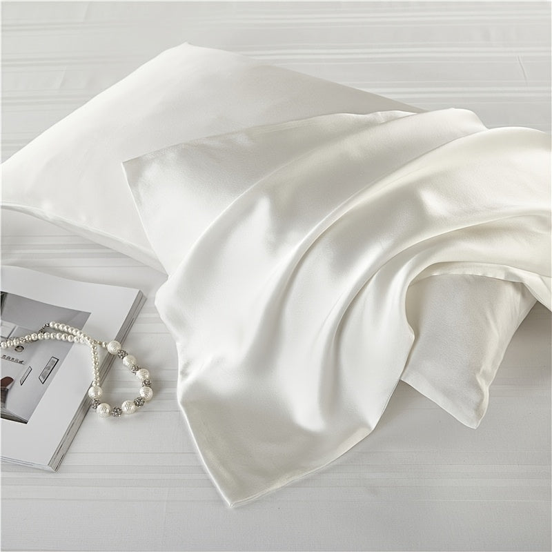 100% Mulberry Silk Pillowcase, Premium Silk Pillow Cover For Hair And Skin Care, Soft Smooth Cooling Breathable Pillowcase, Luxury Sleep Bedding With Hidden Zipper Closure, Standard Size, Queen Size, King Size, Comfortable Night Rest
