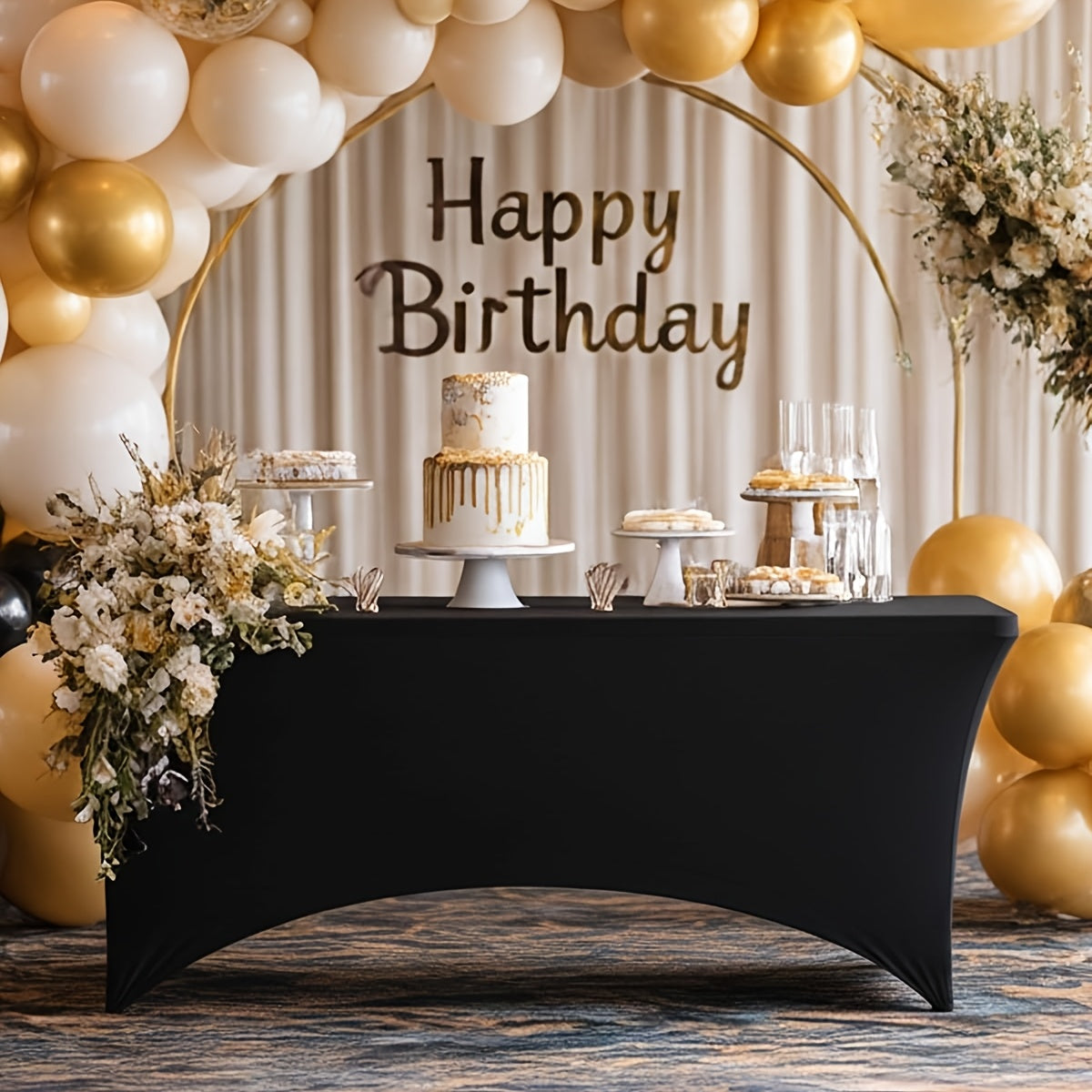 2/4/8/12 Pack Table Cloths 6FT Tablecloths Spandex Fitted Suitable For Rectangular Tables, Wrinkle Resistant Elastic Tablecloth, Ultimate Desktop Protective Cover, Suit For Parties, Trade Exhibitions, Mothers Day, Weddings Decor Kitchen