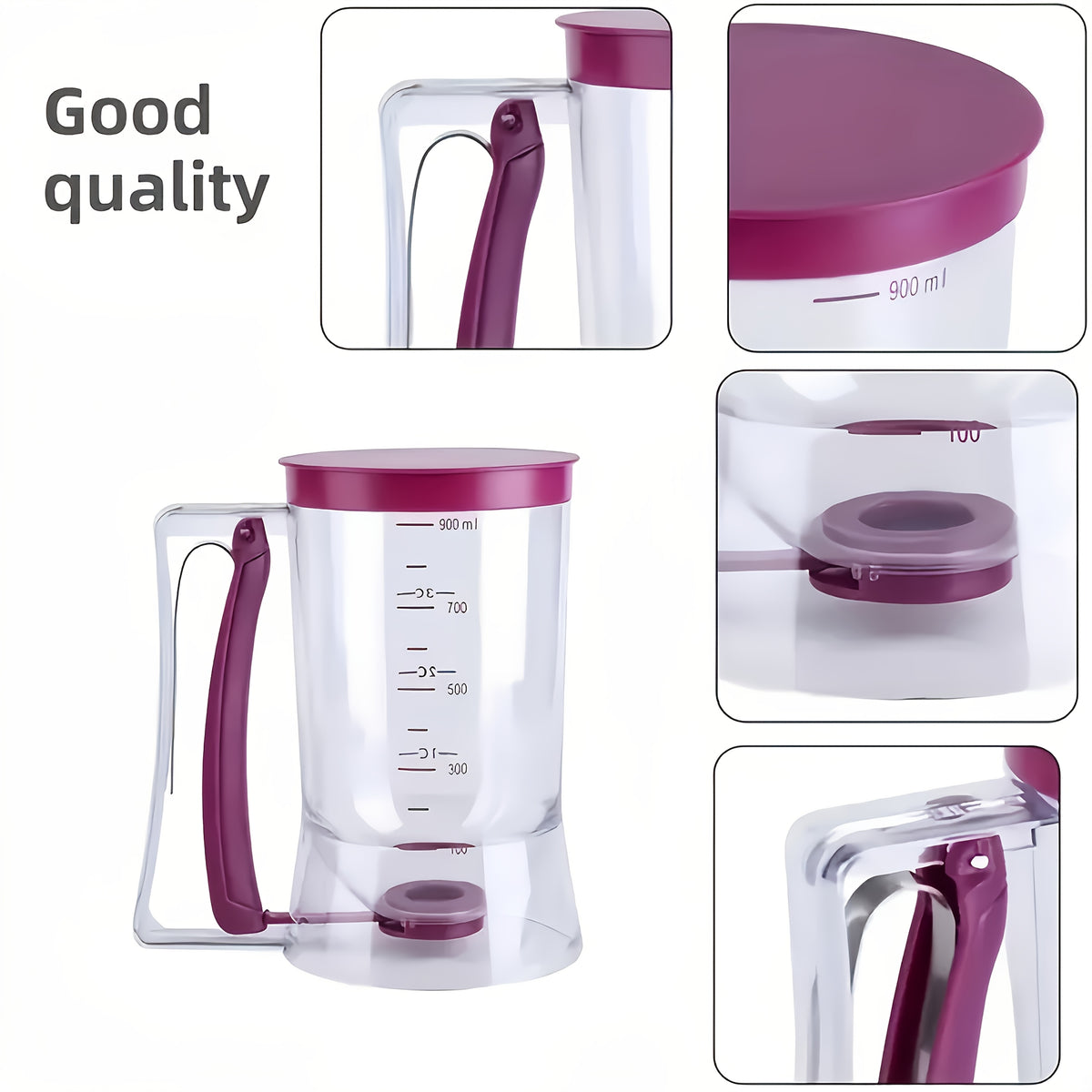 1pc Precision Pour Zero Error! Pancake Batter Dispenser, Suitable for All Baking Categories, Dedicated Pancake Batter Machine, Household Small Batter Machine, Pancake Batter Dispenser/Halloween/Christmas/Christmas Gift/Halloween Dinner Party