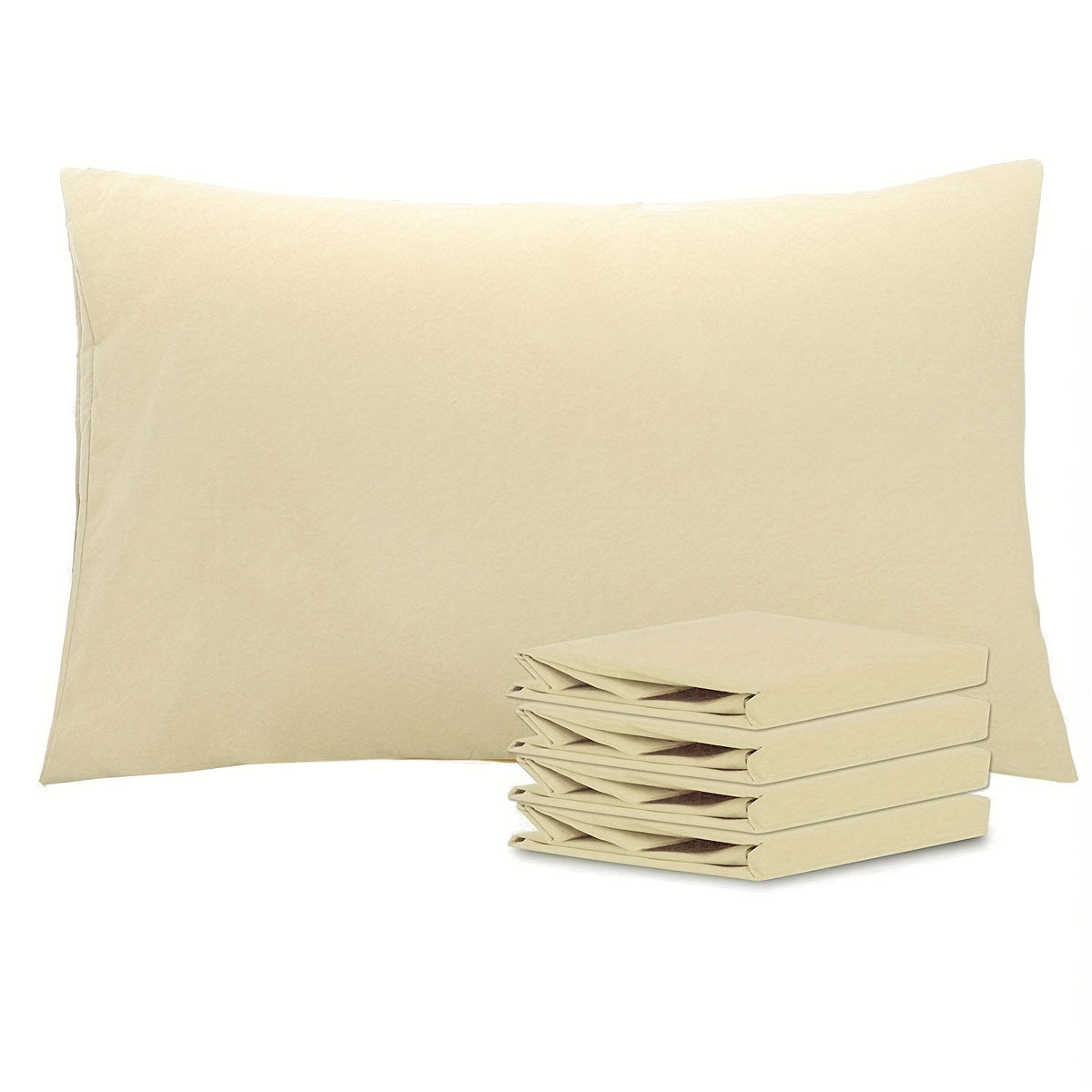 4 Pack 20x30 Brushed Microfiber Pillowcases | Envelope Closure, Soft, Wrinkle-Free, Fade-Resistant, Solid Color, Viscose Blend
