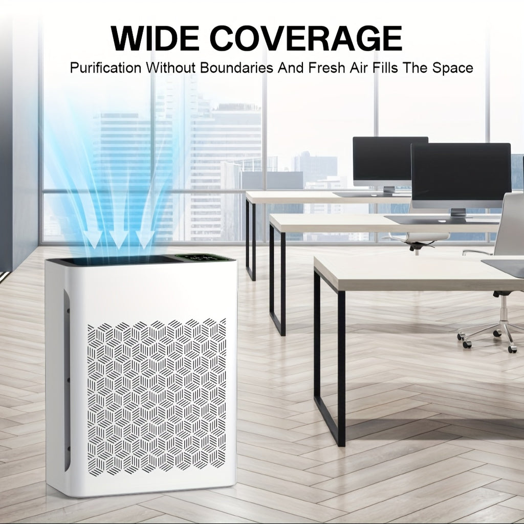 Air Purifier, Home Large Space Air Purifier Up to 1095 Square Feet, PM 2.5 Display Air Quality Sensor, Automatic Mode, Timer, HEPA Air Purifier to Improve Indoor Air Quality, Suitable for Home, Office And Family Room, Gift for Father's Day