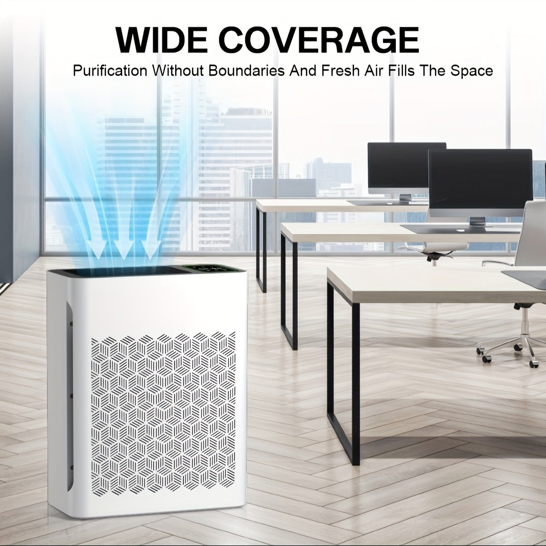 Air Purifier, Home Large Space Air Purifier Up to 1095 Square Feet, PM 2.5 Display Air Quality Sensor, Automatic Mode, Timer, HEPA Air Purifier to Improve Indoor Air Quality, Suitable for Home, Office And Family Room, Gift for Father's Day