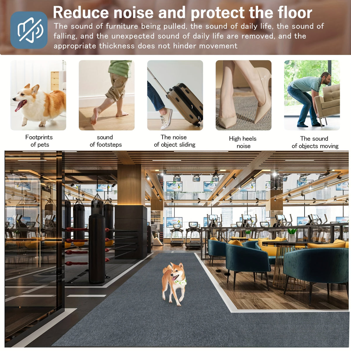 Area Rugs, Hallway Runners, and Non-slip Carpet Runners. Suitable for Bedside Rugs, Kitchens, Bedrooms, Living Rooms, Dining Rooms, Entrances, and Hallways. Ideal for Hardwood Floors. 4mm Thick Christmas Home Decoration Mats, Self-adhesive Non-slip