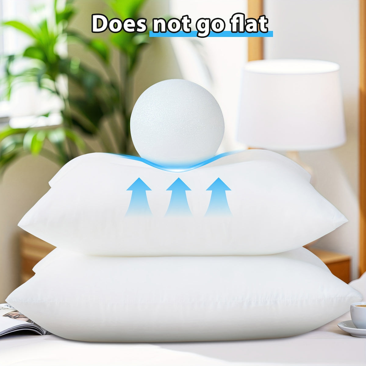 4pcs High Quality Fluffy Square Pillow Cores With Zipper - Plump Stuffer Cushion Inserts, Ideal For Sofa, Bed & Patio Cushion Fillings, Perfect For Outdoor/Indoor.Easy To Clean, 5 Sizes Are Available, Machine Washable.Great Family Gift Choice